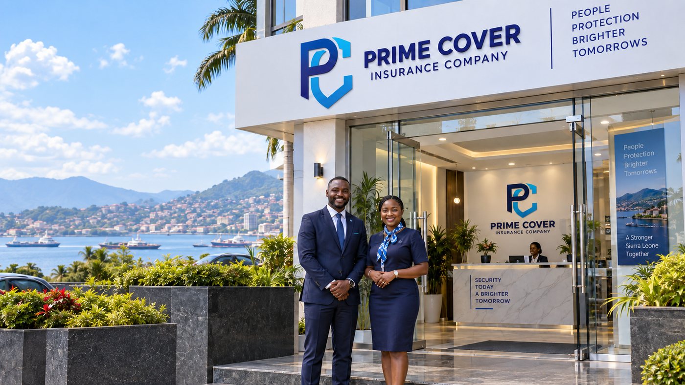 Prime Cover branded office illustration
